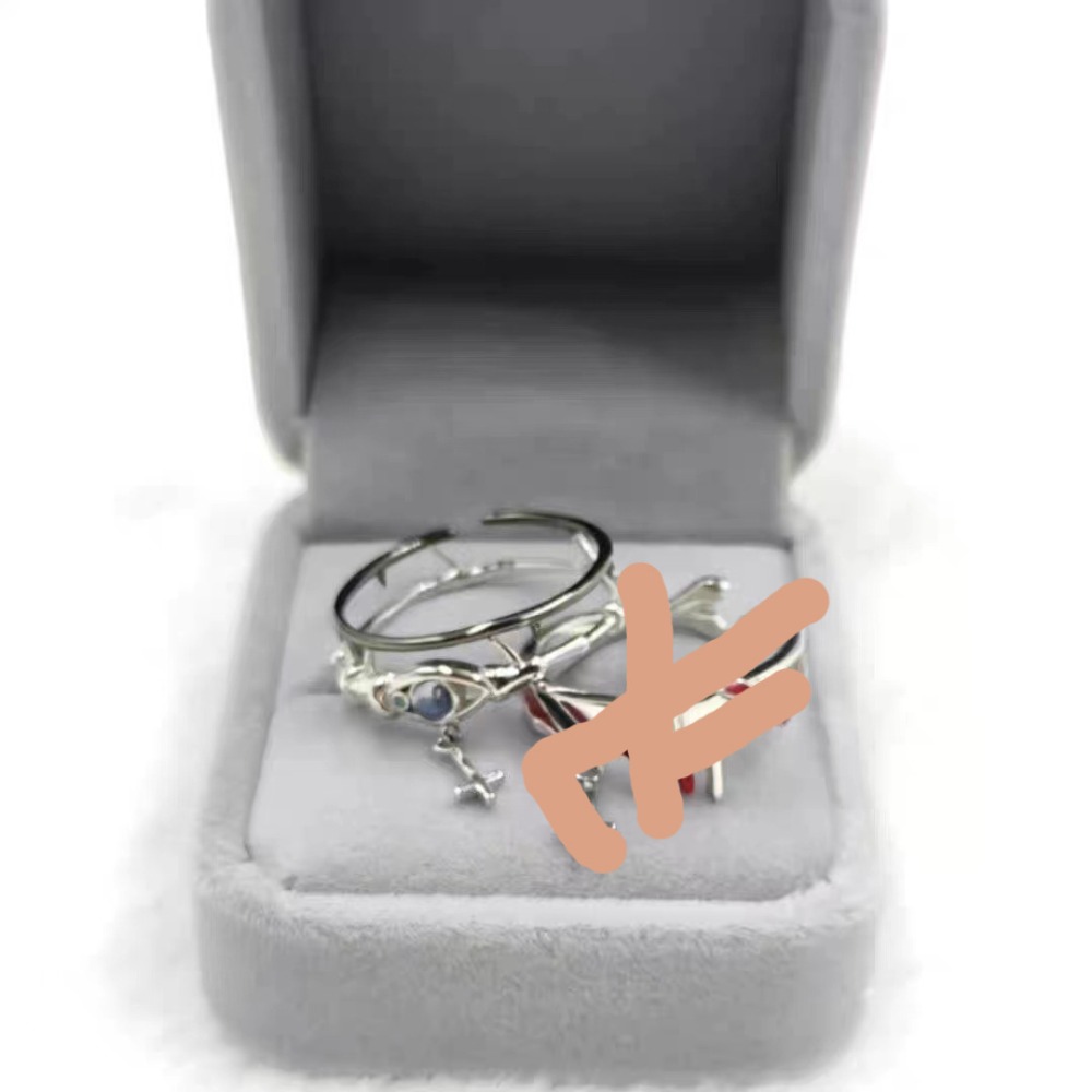 Street Fashion Rings - Anel de Dedo Retrô Estéreo Cross