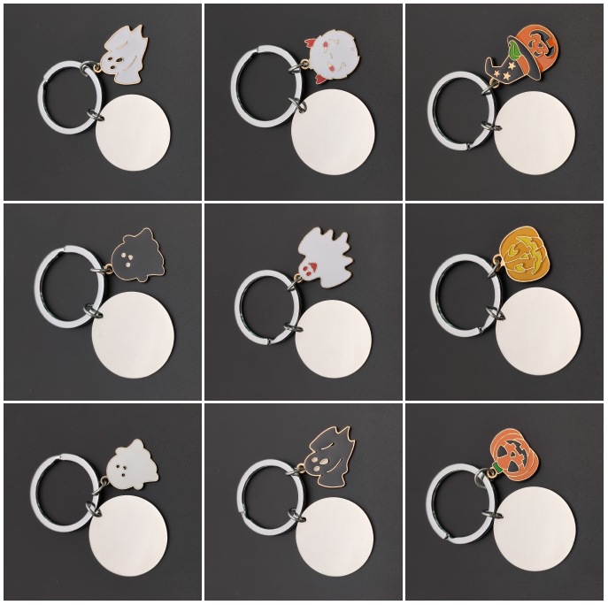 Street Fashion Rings - Chaveiro de Metal Criativo Halloween Fofo