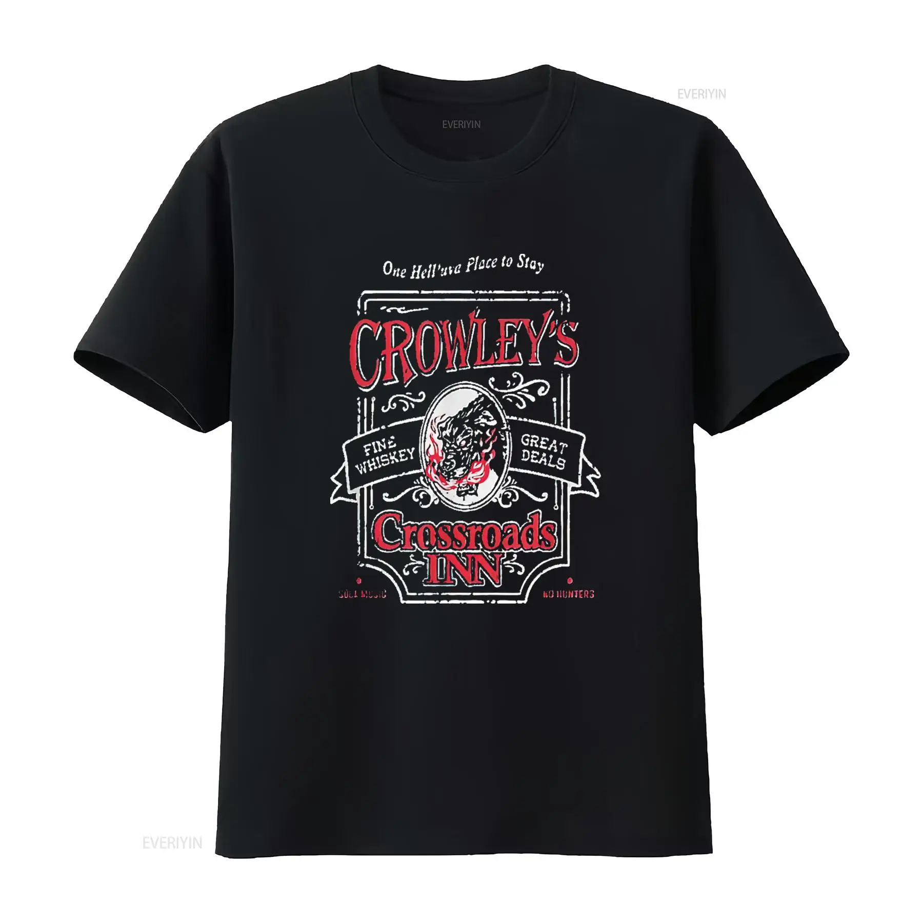 Street Fashion Magazine - Camiseta masculina sobrenatural crowley s crossroads