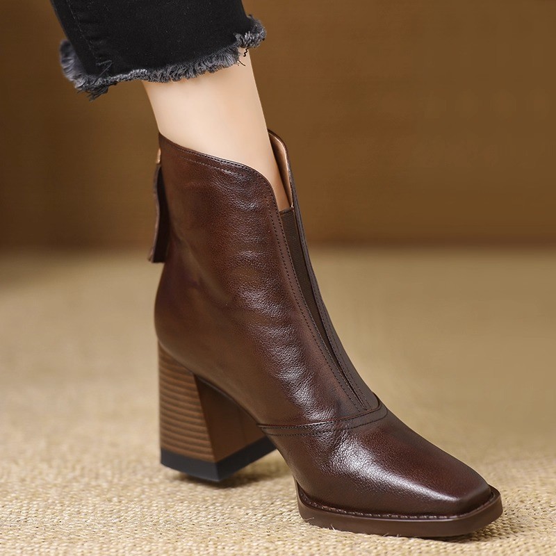 Street Fashion Luxury - Botas de Tornozelo Femininas de Luxo
