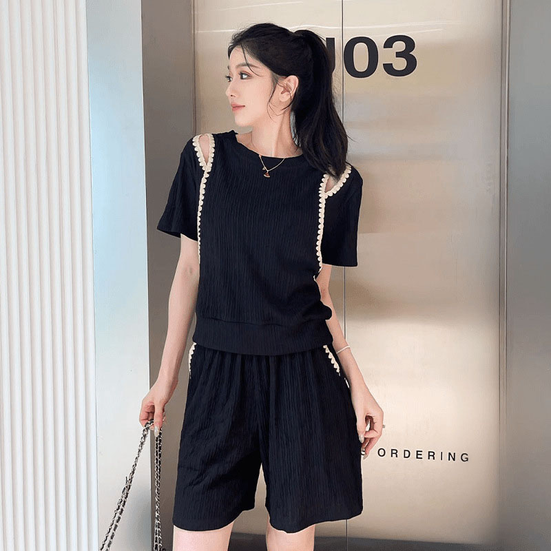 Moda coreana fora do ombro cam - Street Fashion Dance avaliação e preço