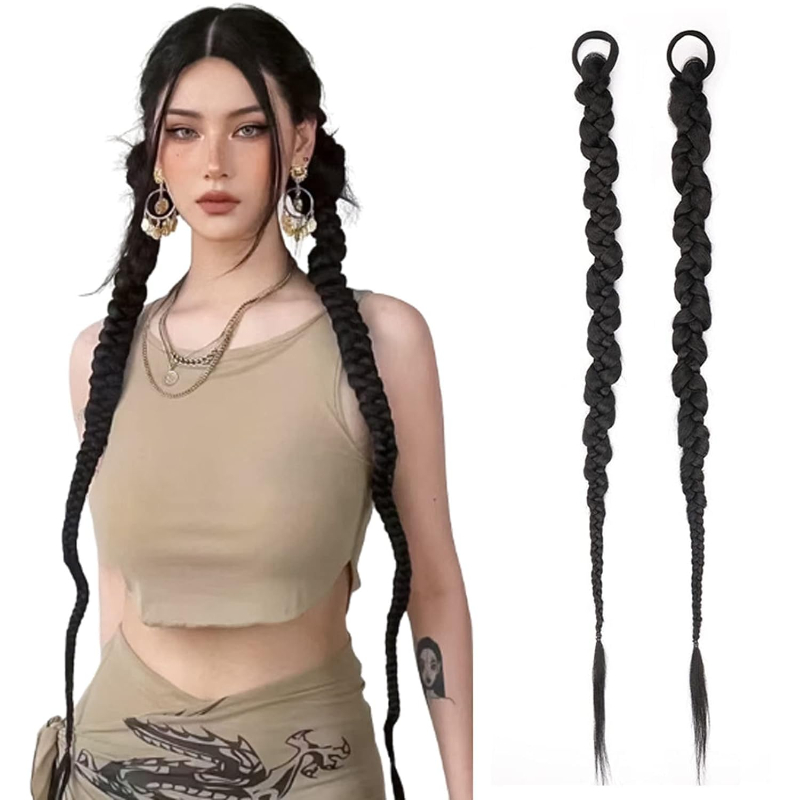 Moda trançado rabo de cavalo e - Street Fashion Girls avaliação e preço
