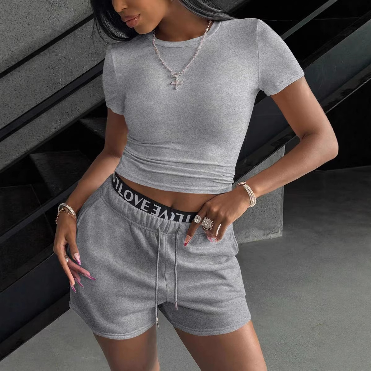 Conjunto Feminino de 2 Peças,  - Street Fashion Dance avaliação e preço