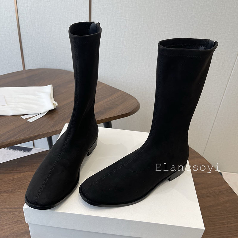 Botas de estiramento femininas - Street Fashion Rome 2025 avaliação e preço