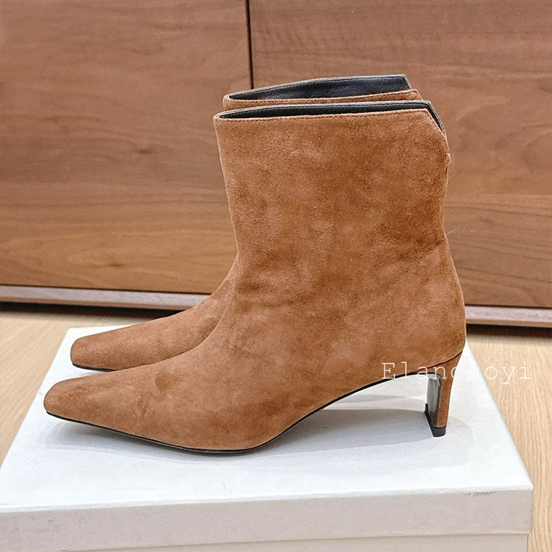 Botas curtas femininas de cour - Street Fashion Rome 2025 avaliação e preço