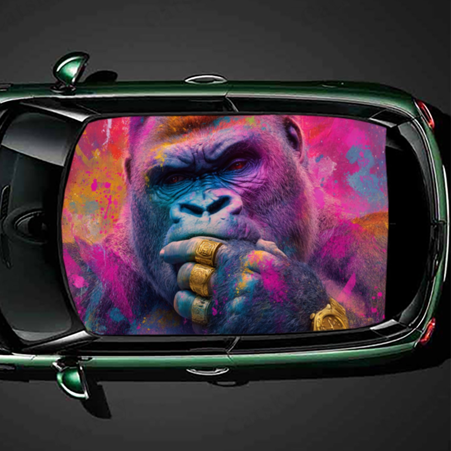 Moda arte de rua chimpanzé mis - Street Fashion Pose avaliação e preço