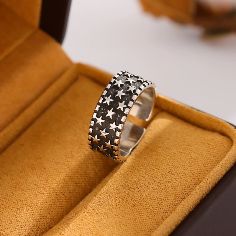 Anel aberto de prata 925, esti - Street Fashion Rings avaliação e preço