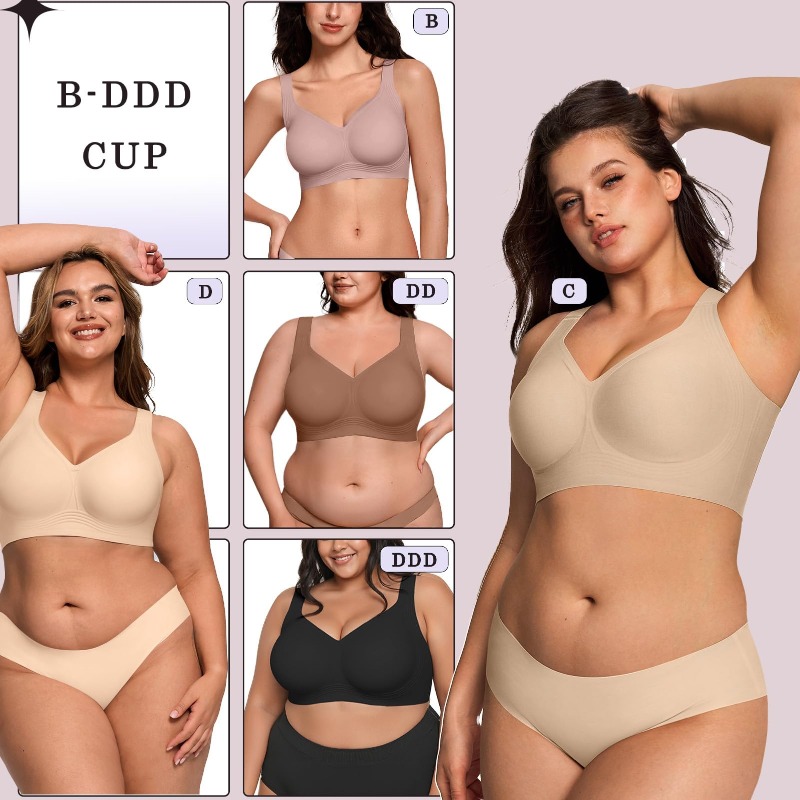 Sutiã Jelly Sem Fio Plus Size  - Street Fashion Female avaliação e preço
