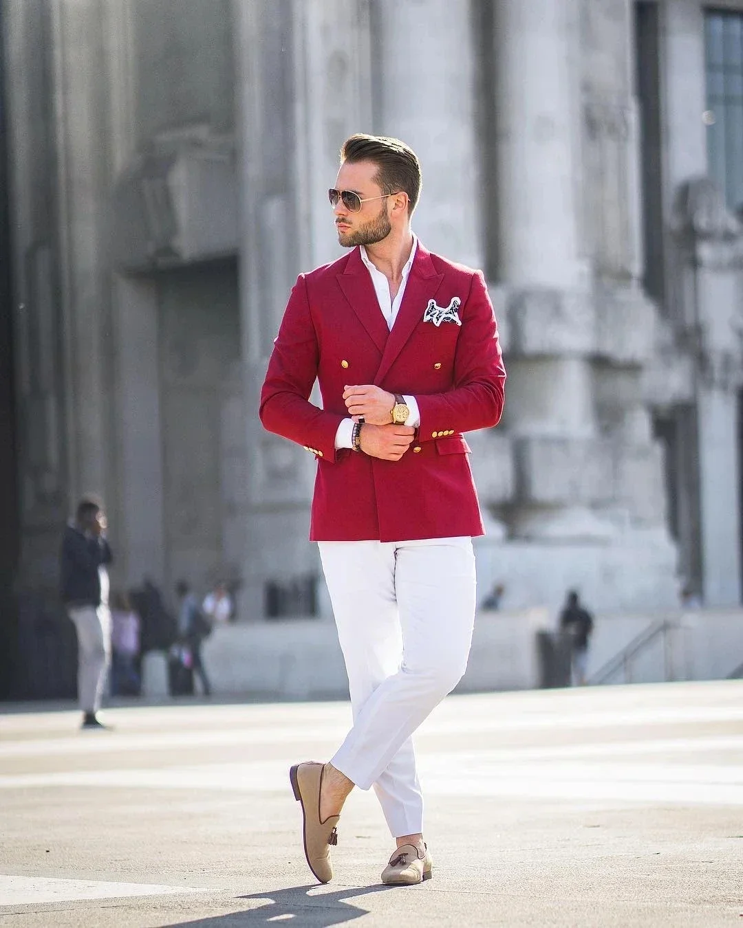Conjunto de Terno Masculino Ca - Street Fashion Jacket Men avaliação e preço