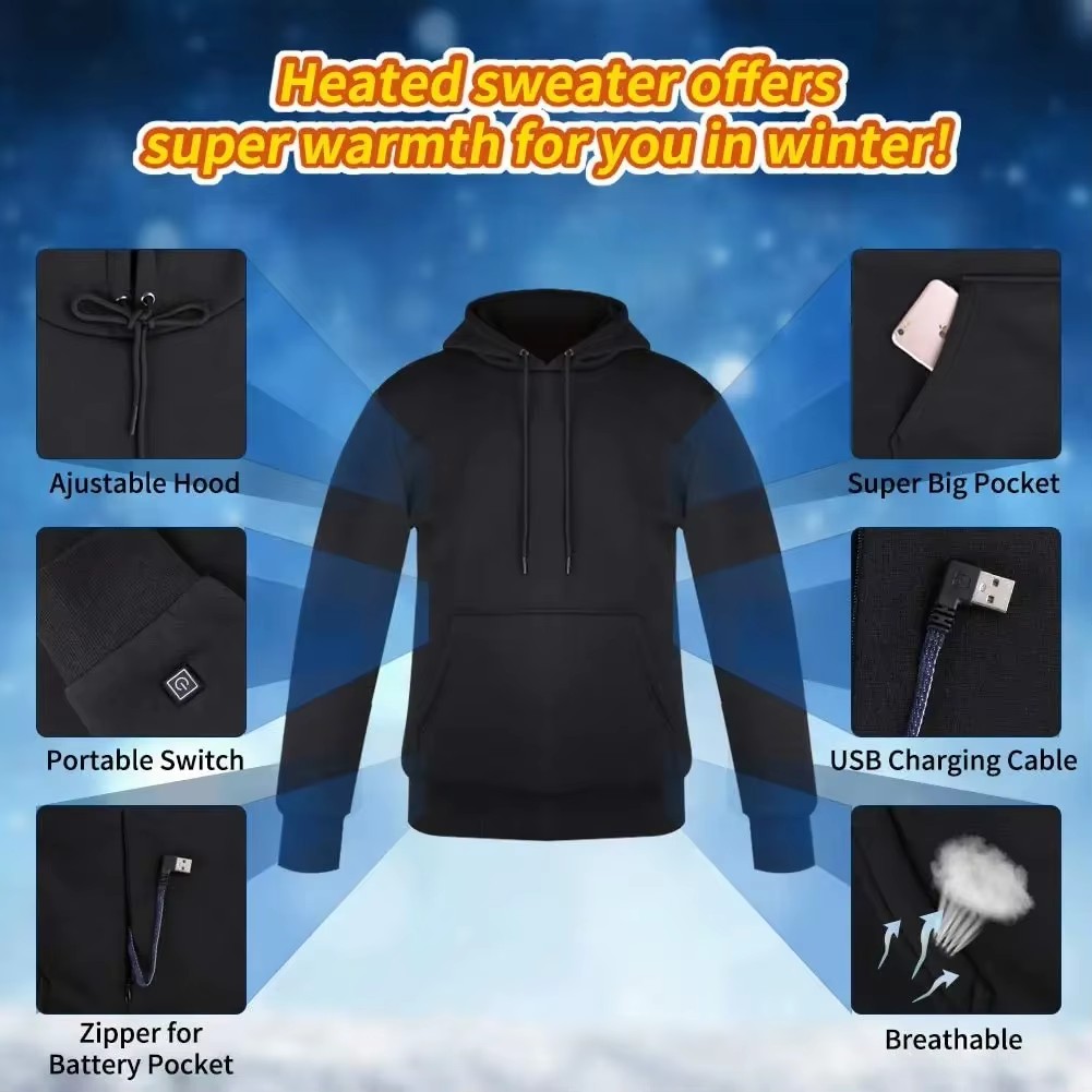 Jaquetas Aquecidas USB para Mu - Street Fashion Jacket Men avaliação e preço