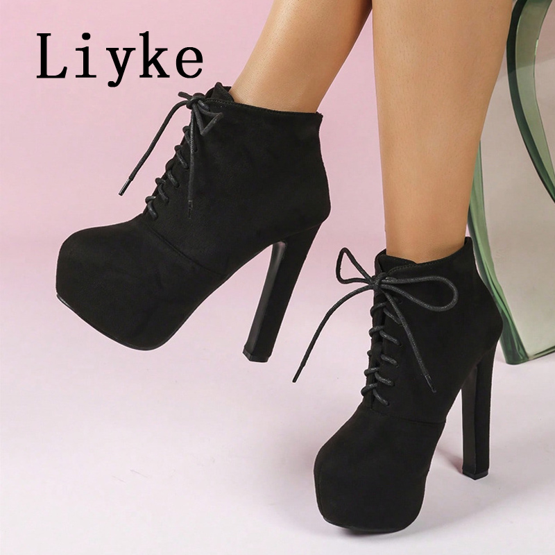 Botas de plataforma com cadarç - Street Fashion Dance avaliação e preço