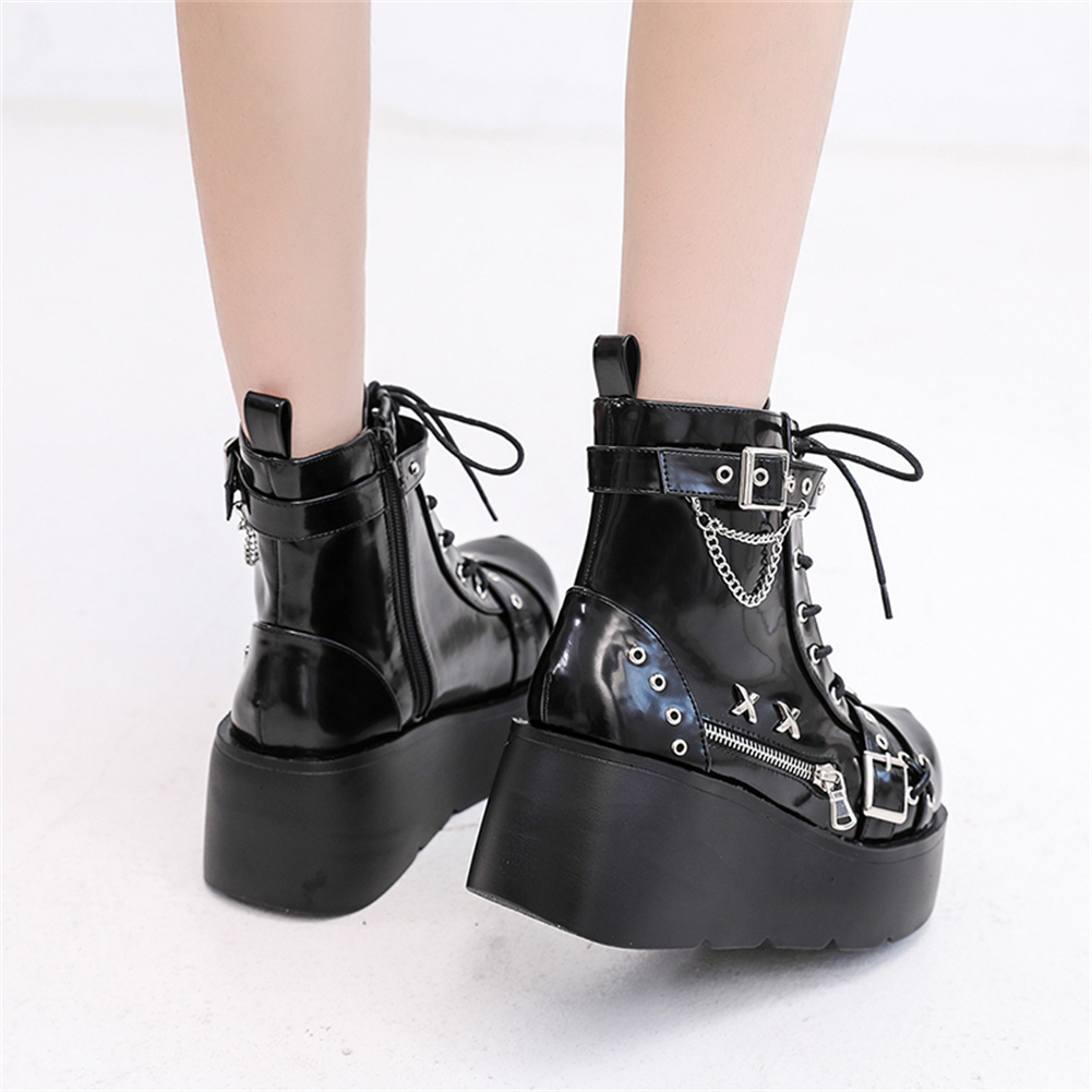 Novas Botas Femininas Góticas  - Street Fashion Girls avaliação e preço