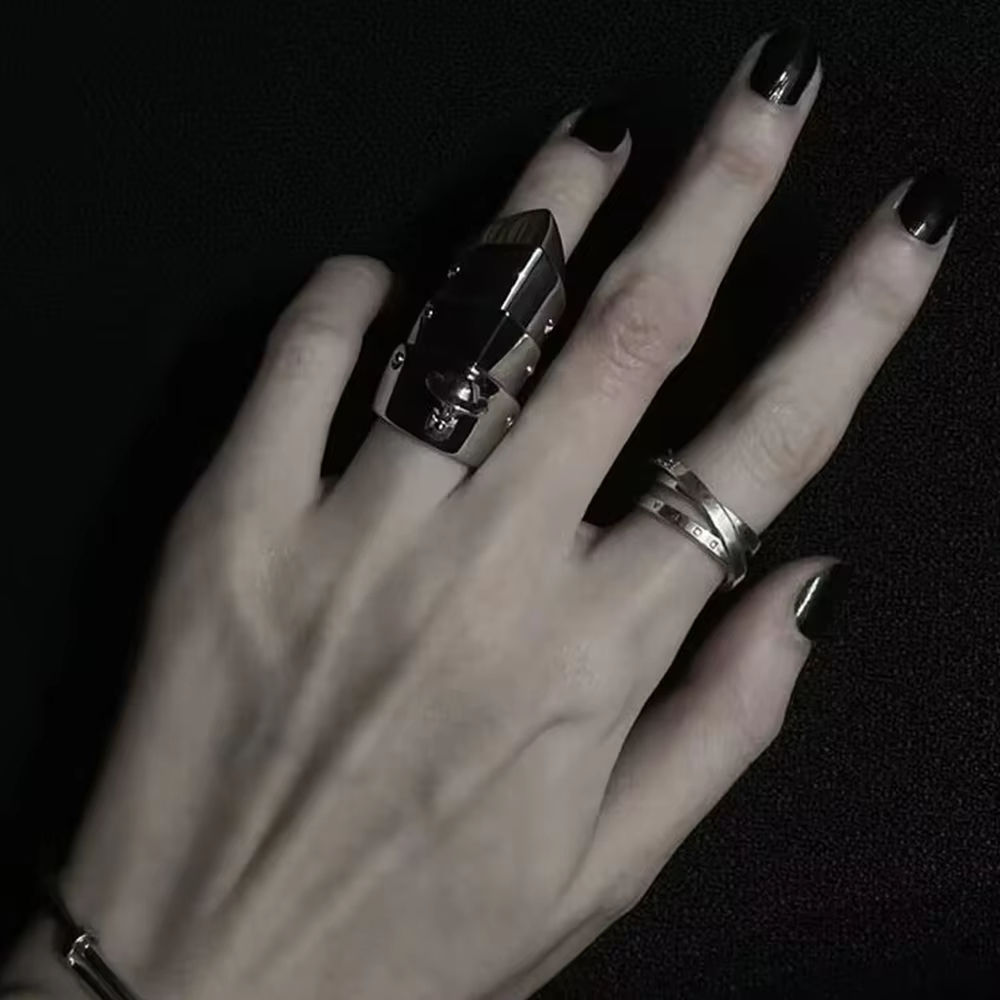Anel de Dedo de Metal para Cos - Street Fashion Rings avaliação e preço
