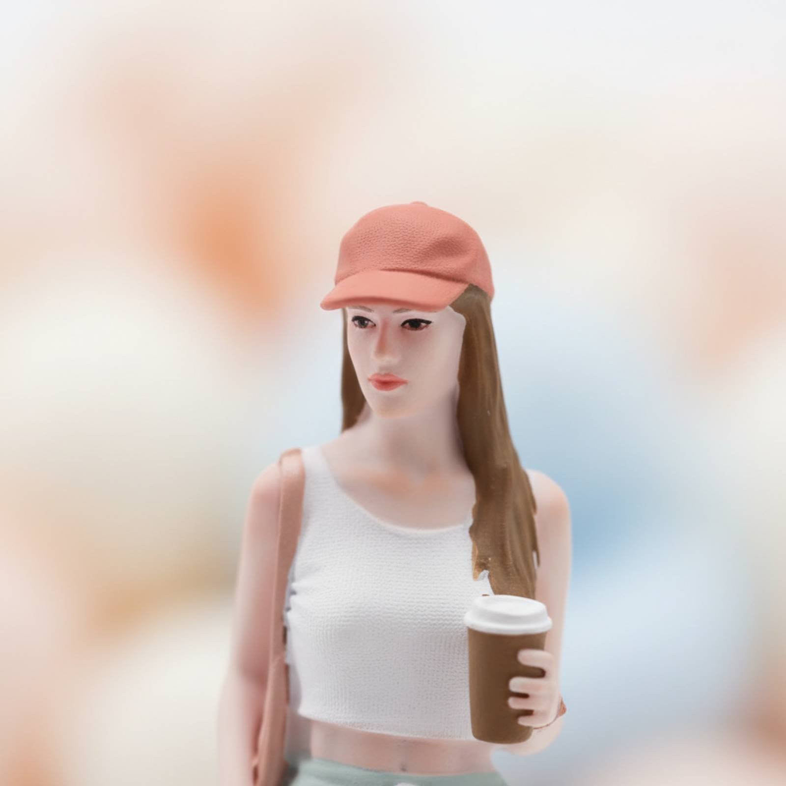 Estátua Miniatura de Menina co - Street Fashion Pose avaliação e preço