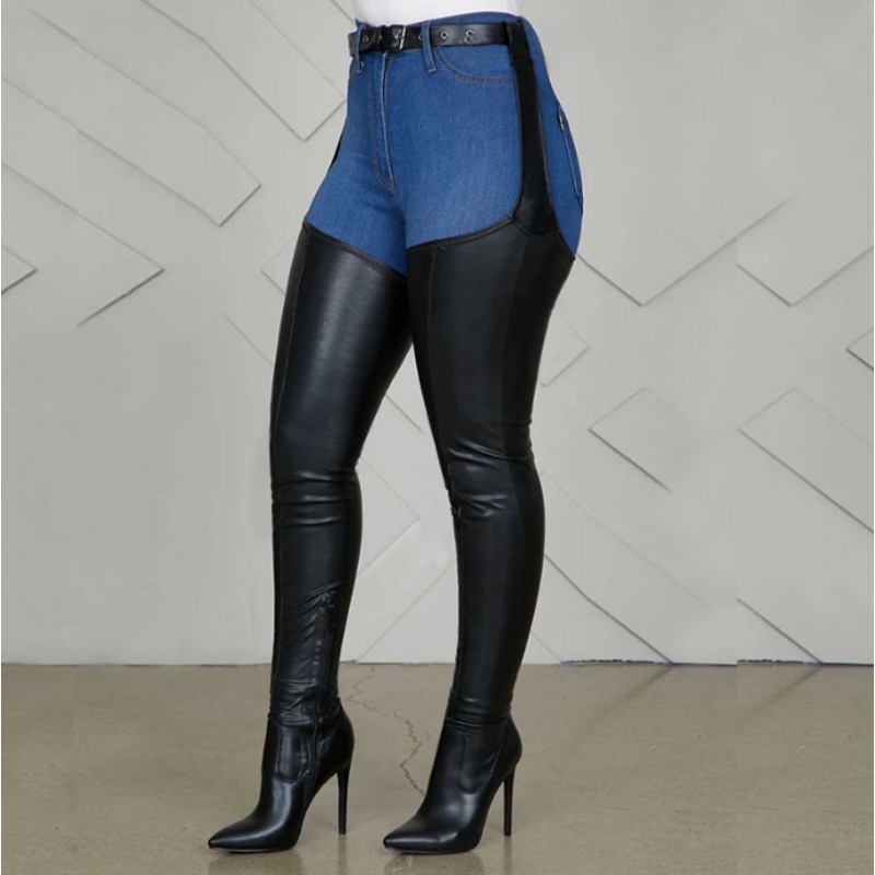 Botas altas coxa preta tamanho - Street Fashion Rome 2025 avaliação e preço